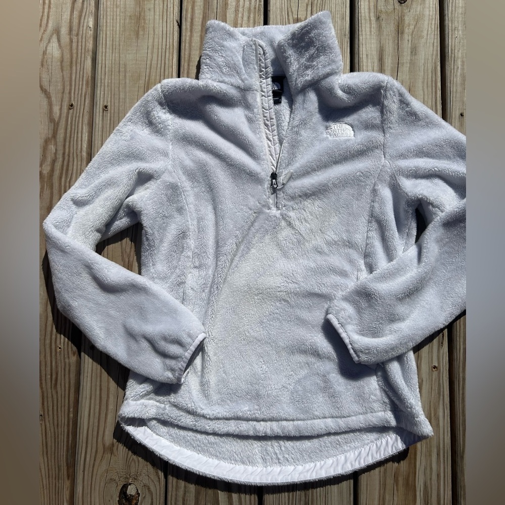 THE NORTH FACE Womens S White Osito 1/4 Zip‎ Pullover Jacket. MSRP - $99.00